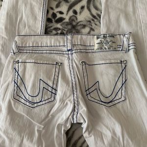 True religion white jeans